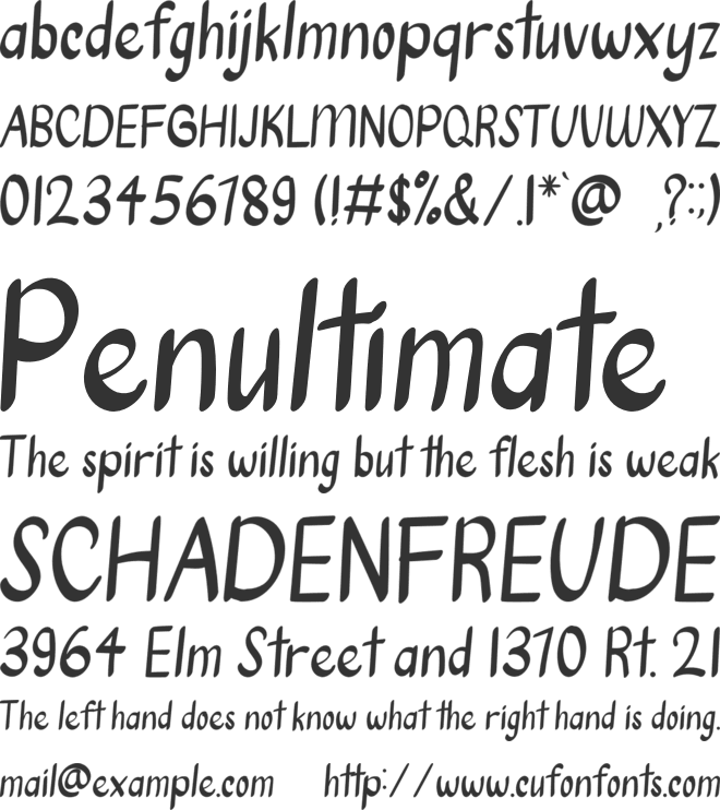 Harijadi font preview