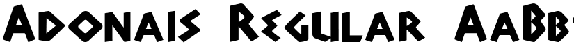 Adonais Regular font