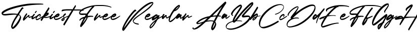 Trickiest Free Regular font