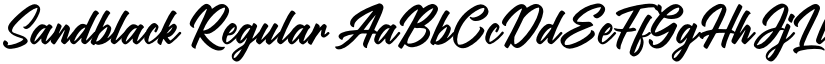Sandblack Regular font