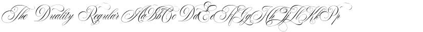 The Duality Regular font