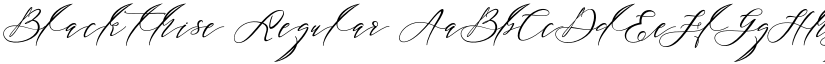 Black thise Regular font
