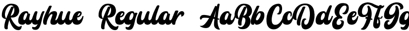 Rayhue Regular font
