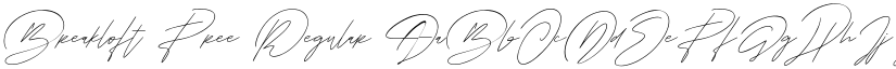 Breakloft Free Regular font