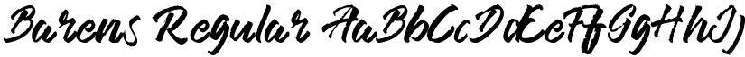 Barens Regular font