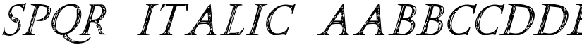 SPQR Italic font