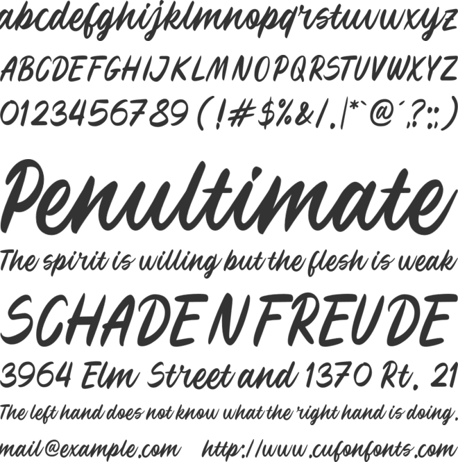 Kevin Aprilio font preview