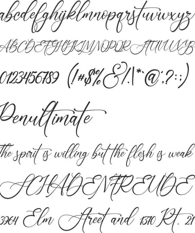 Sonetha font preview