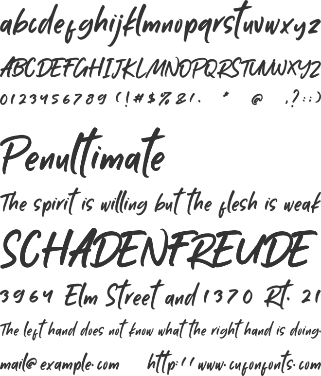 Pallistha font preview