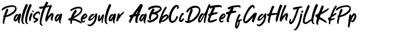 Pallistha Regular font