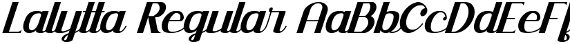 Lalytta Regular font