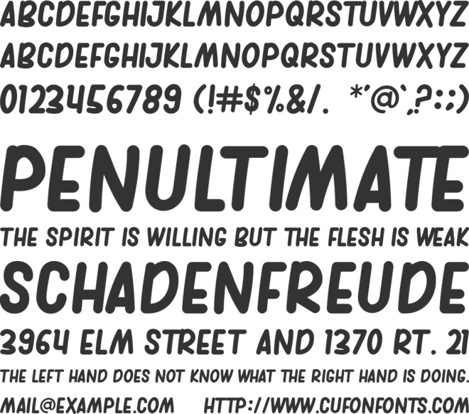 sambi lemon font preview