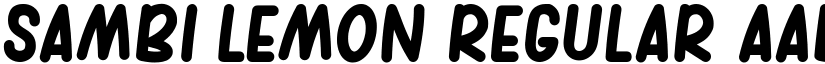 sambi lemon Regular font