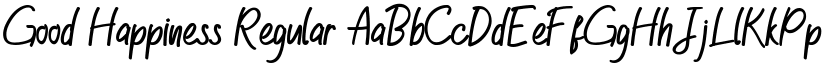 Good Happiness Regular font