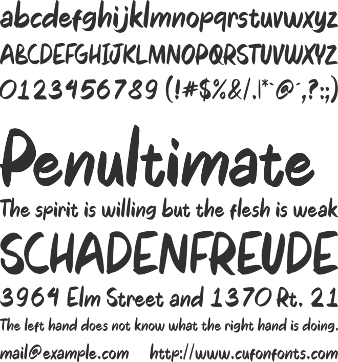 Jorby font preview