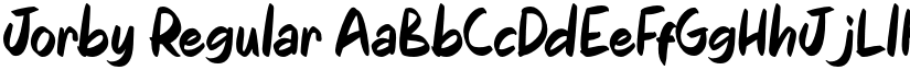 Jorby Regular font