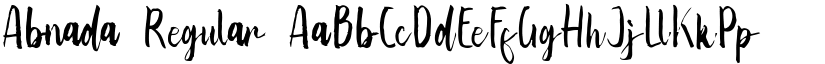 Abnada Regular font