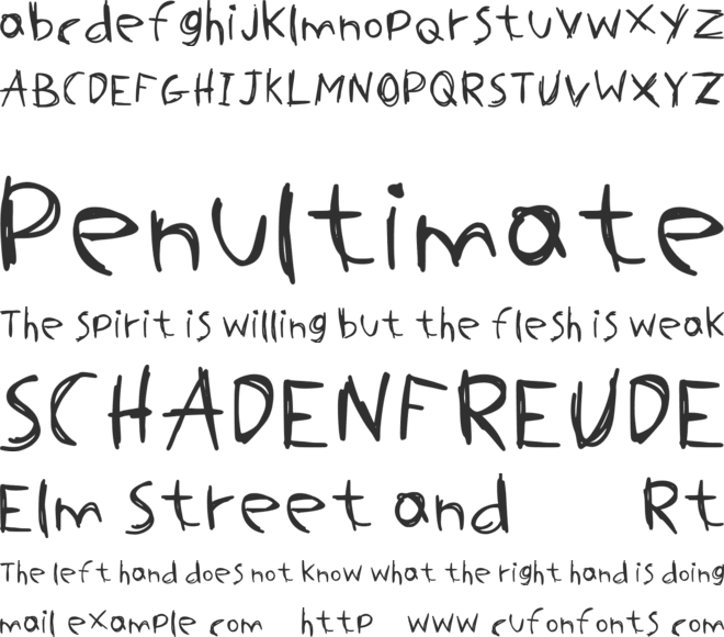 Stranger Things font preview