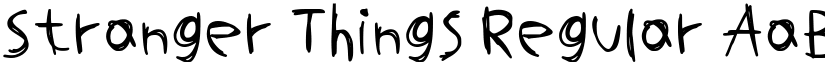 Stranger Things Regular font