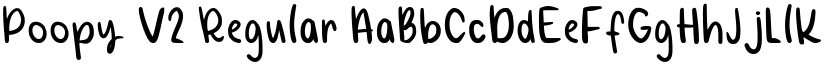 Poopy V2 Regular font