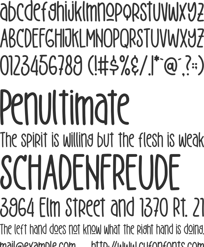 Delight Love font preview