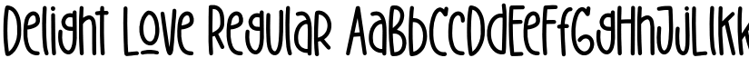 Delight Love Regular font
