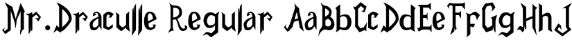 Mr.Draculle Regular font