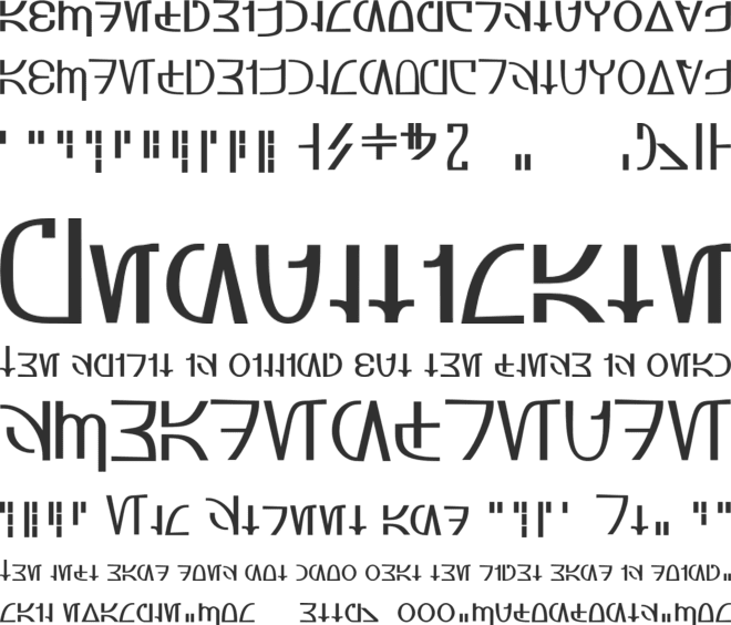 Aurebesh_Rodian font preview