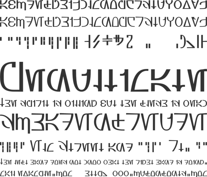 Aurebesh_Rodian font preview