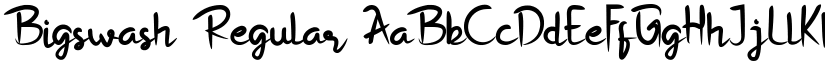Bigswash Regular font