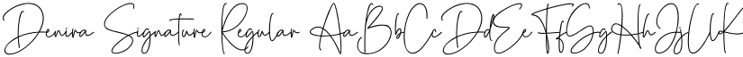 Denira Signature Regular font