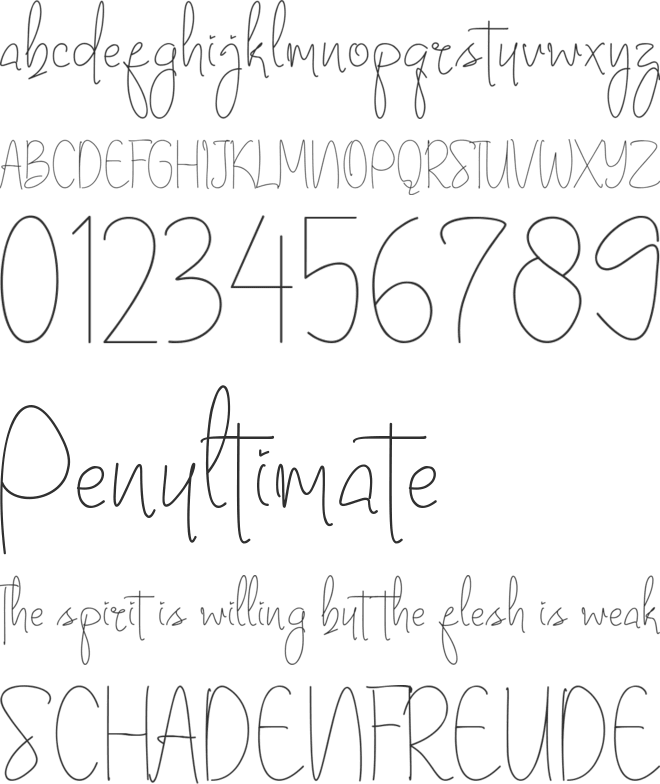 Yagrithost font preview