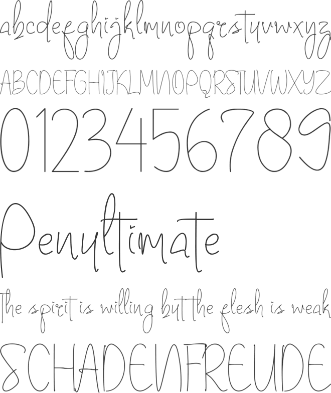 Yagrithost font preview