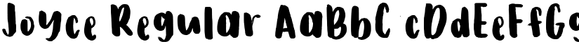 Joyce Regular font
