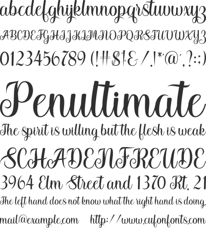 Stayland font preview