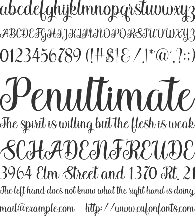 Stayland font preview