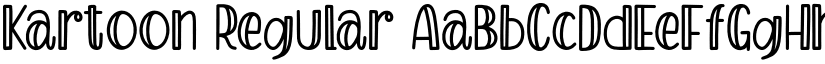 Kartoon Regular font