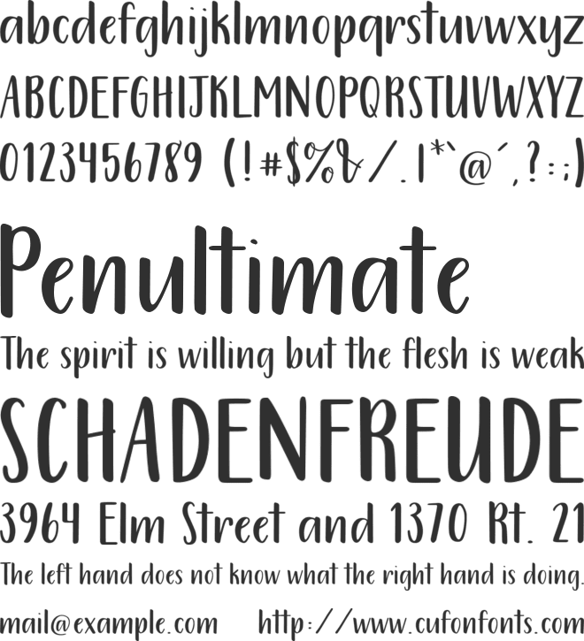 212 Warmheart Sans PERSONAL USE font preview