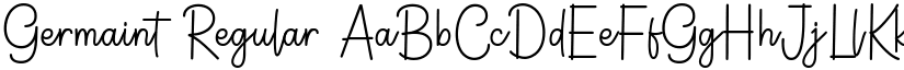 Germaint Regular font