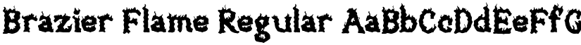 Brazier Flame Regular font