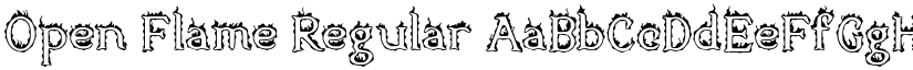 Open Flame Regular font