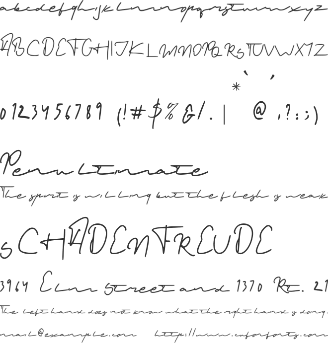 Cinema Pictures font preview