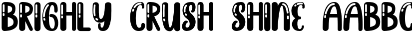 Brighly Crush Shine font