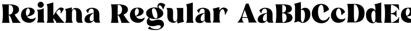 Reikna Regular font