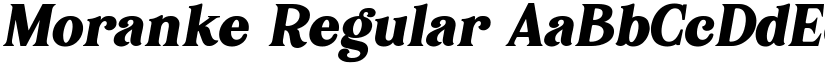 Moranke Regular font