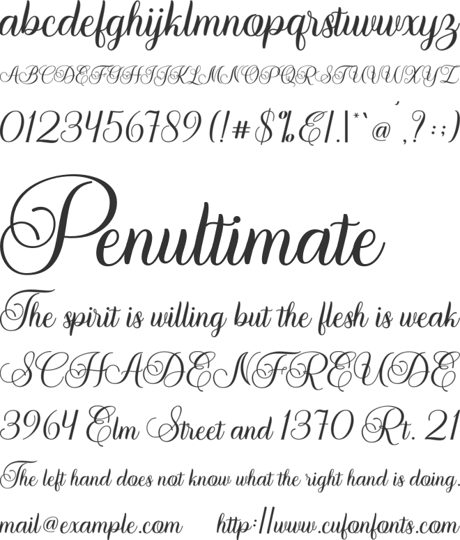 Marchanda font preview