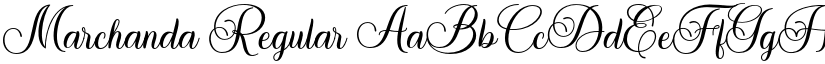 Marchanda Regular font