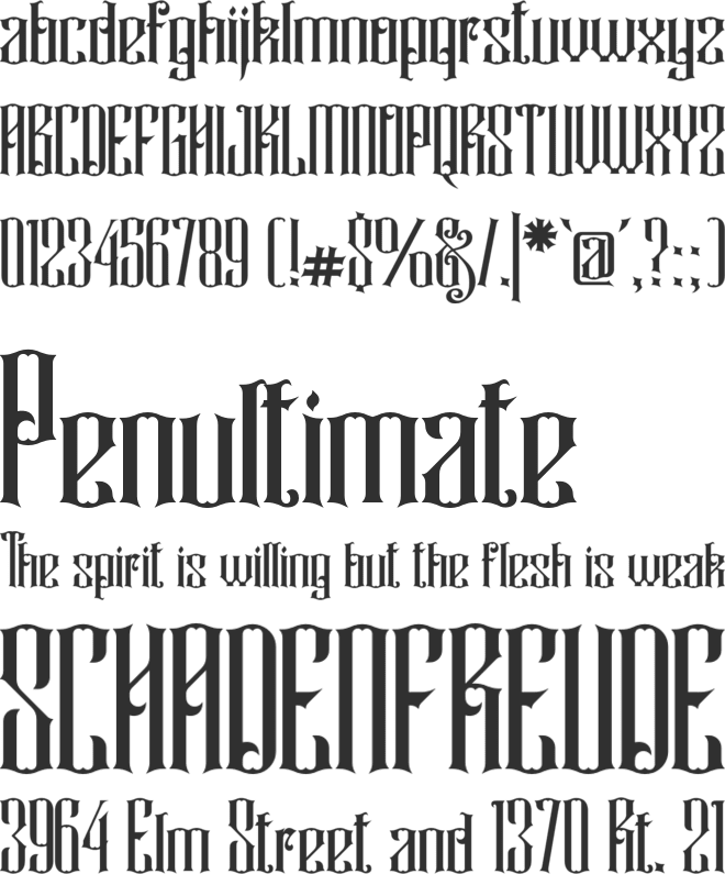 Rajawaley font preview