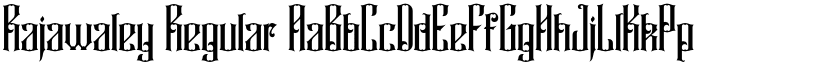 Rajawaley Regular font