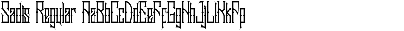 Sadis Regular font